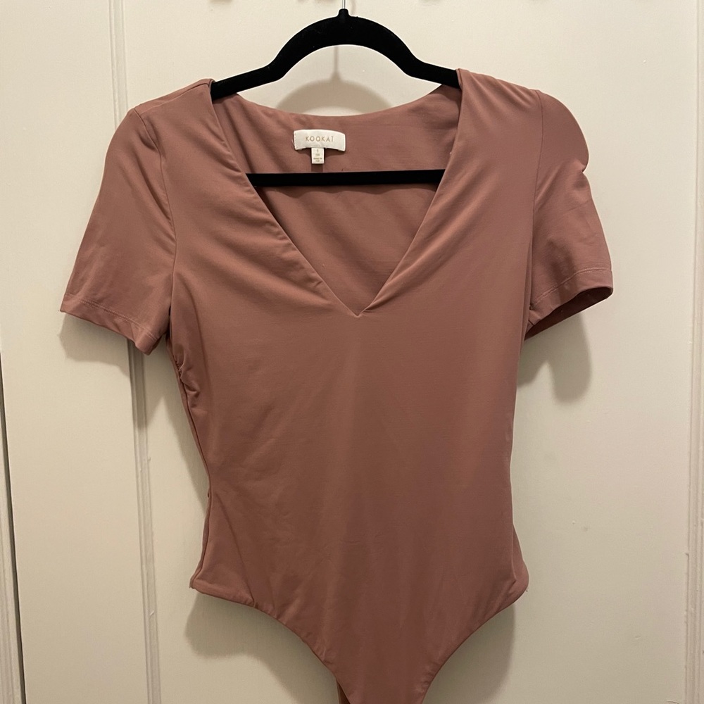 Kookai Maroon Bodysuit